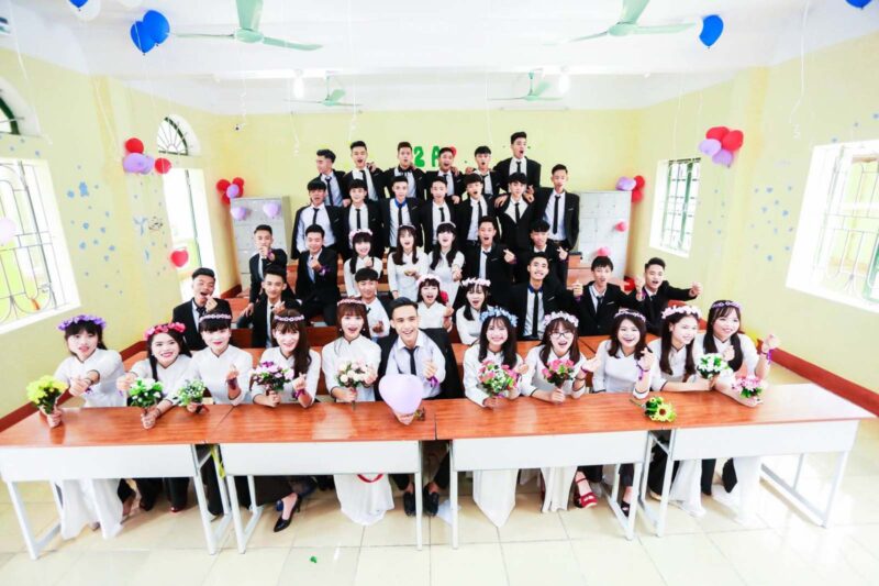 Hình ảnh kỷ yếu bối cảnh lớp học