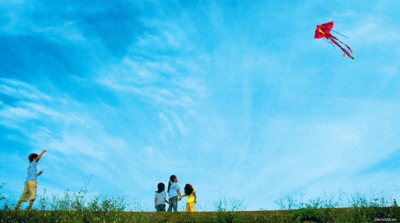 Hình ảnh quê hương cánh diều tuổi thơ