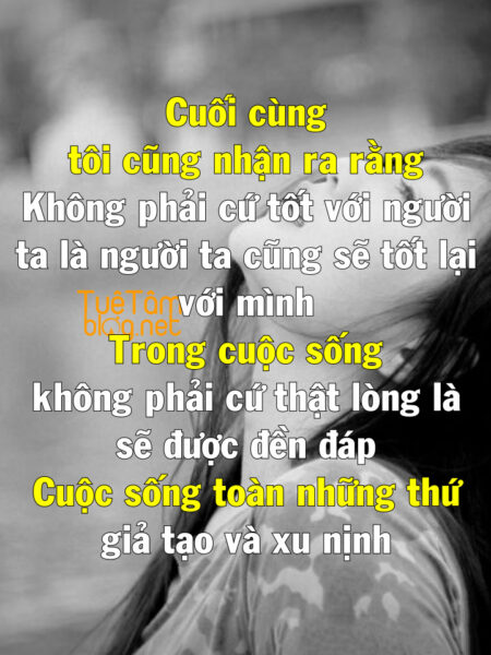 Hình ảnh tâm sự buồn thất vọng về cuộc sống