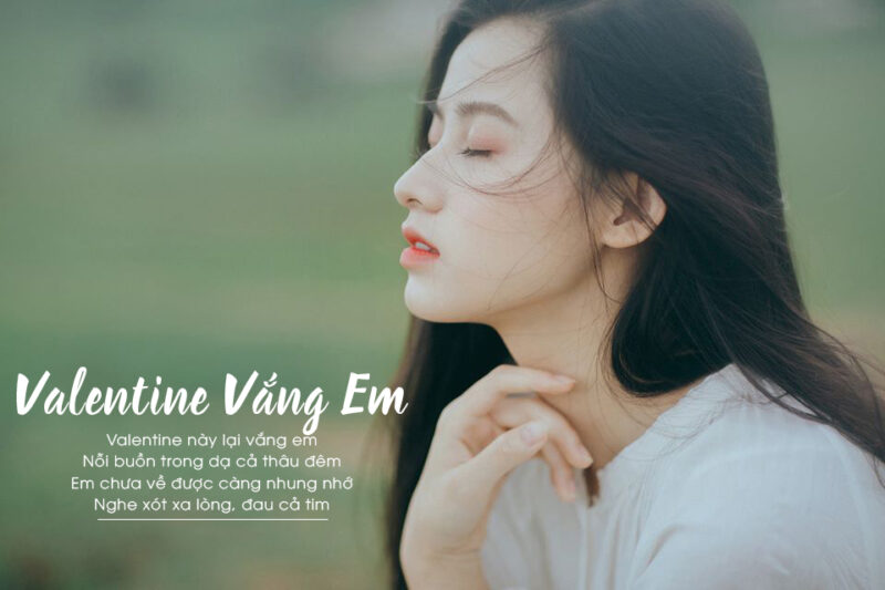 hình ảnh valentine đẹp buồn khi vắng em