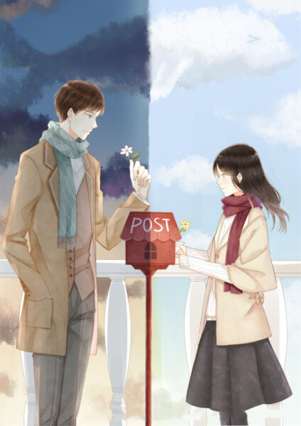 Hình ảnh yêu xa anime