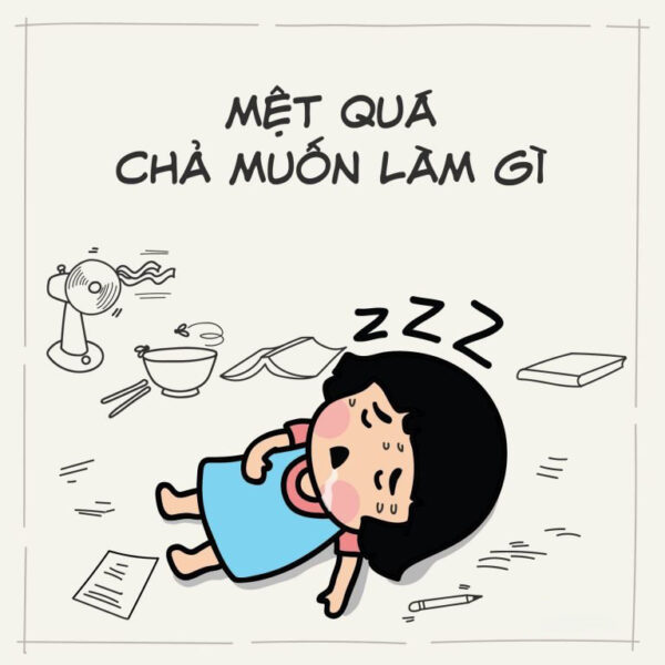 Hình mệt mỏi áp lực dễ thương, hài hước