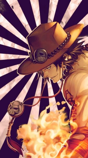 Hình nền mũ có dây Ace One Piece