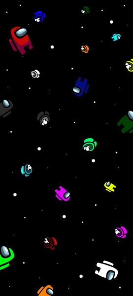 Hình nền Among US chấm trắng