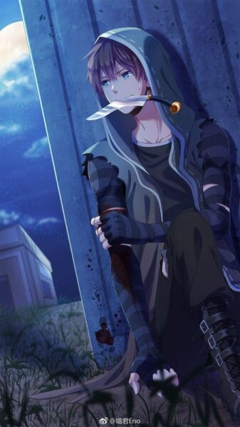 Hình nền Anime boy lạnh lùng ngầu