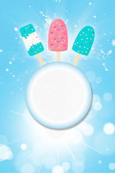 hình nền facebook cute hình que kem