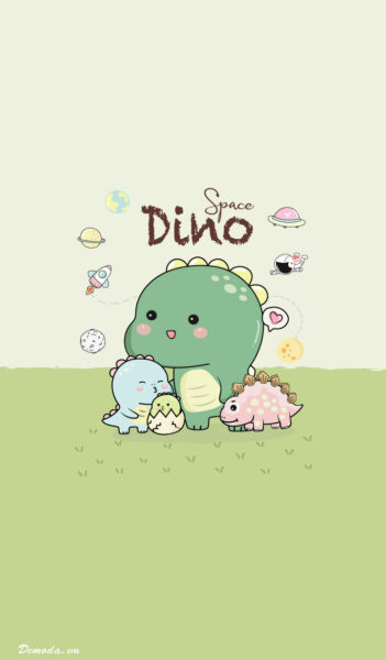 Hình nền Khủng Long cute dễ thương nhất Trái Đất