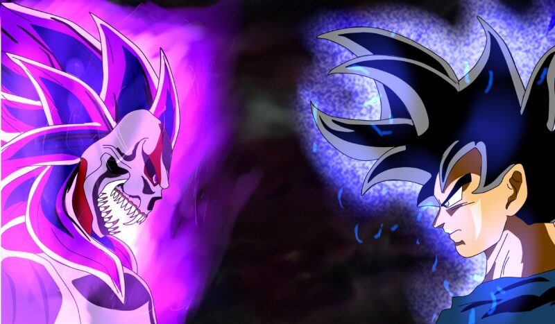 Hình nền songoku 4k nền tối