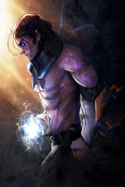 Hình nền Sylas cho điện thoại - tranh vẽ Sylas ngầu chuẩn bị chiến đấu