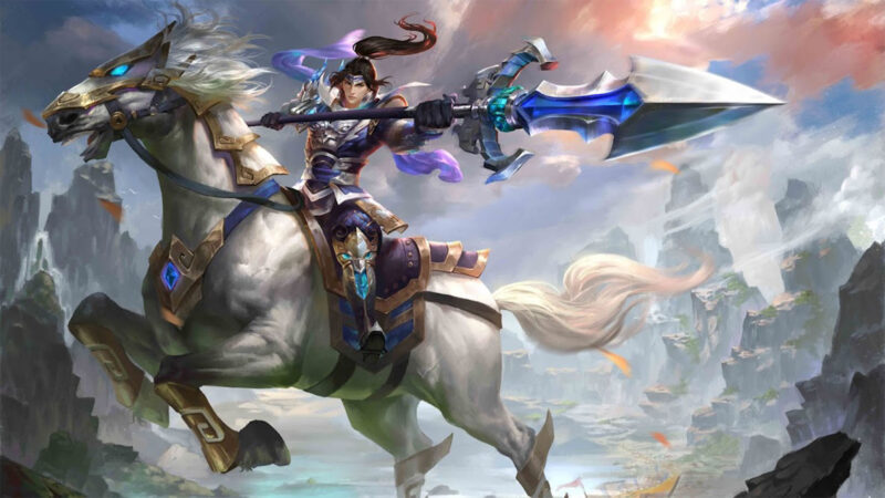 Hình nền Zhao Yun cưỡi ngựa