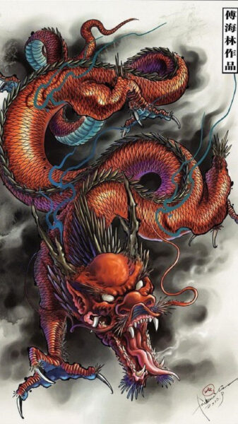 Hình rồng mặt quỷ