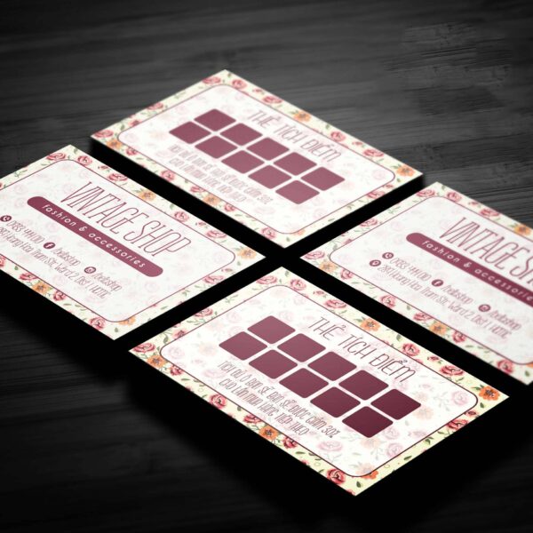 Mẫu card visit và thẻ tích điểm