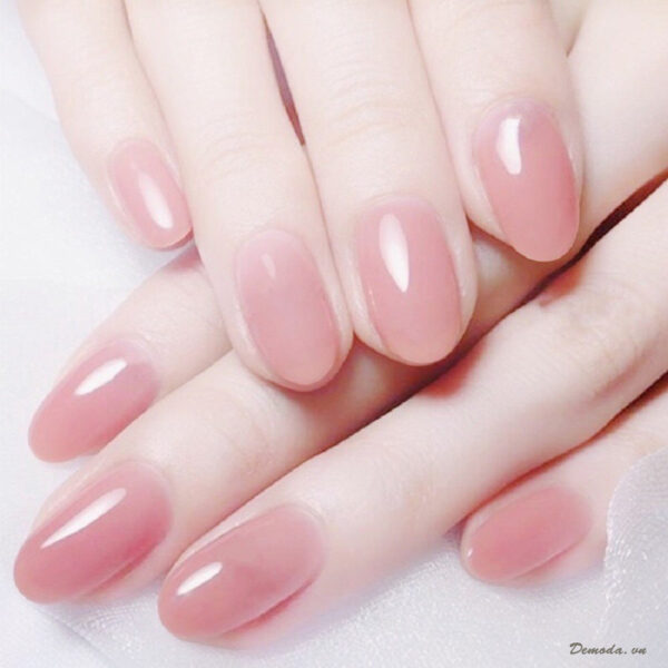 Mẫu nail màu hồng nhẹ nhàng