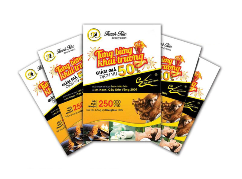 Mẫu tờ rơi khai trương đẹp