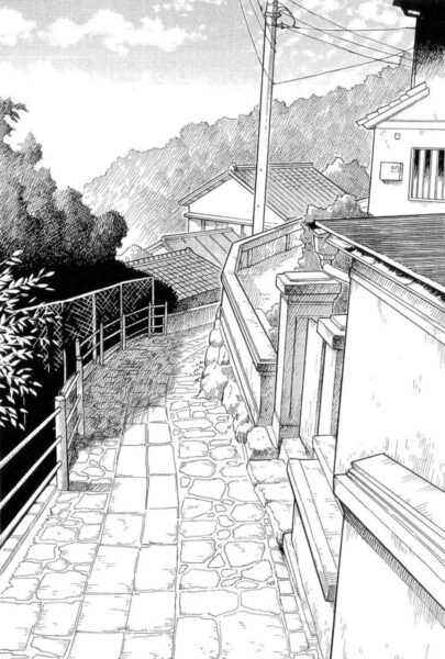 Tranh chì phong cảnh con phố nhỏ