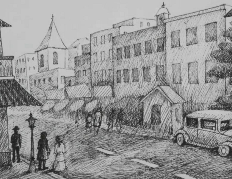 Tranh chì phong cảnh đường phố