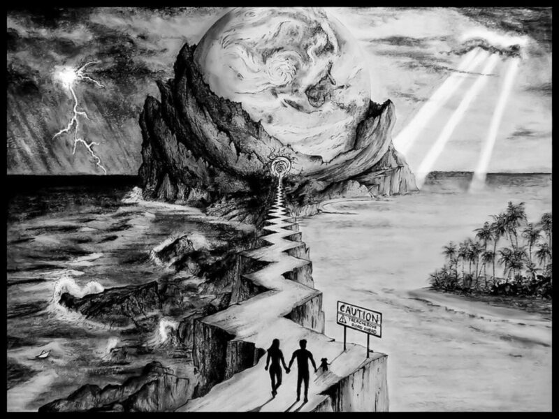 Tranh chì phong cảnh lối vẽ sáng tạo