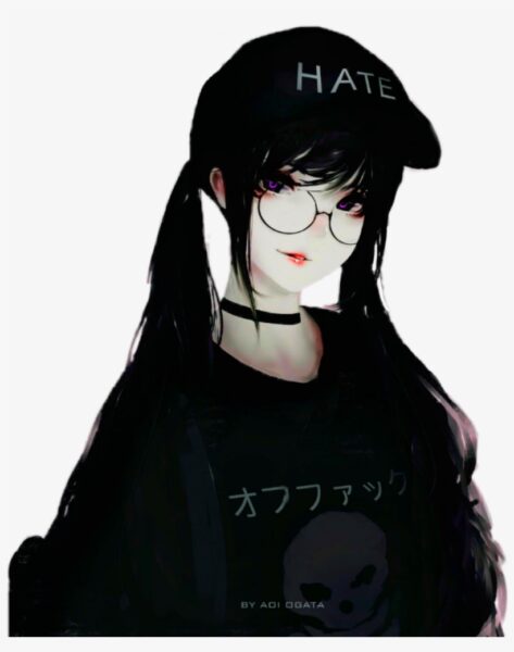 ảnh anime nữ đeo kính cực chiến