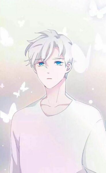 Ảnh anime tóc trắng nam đẹp