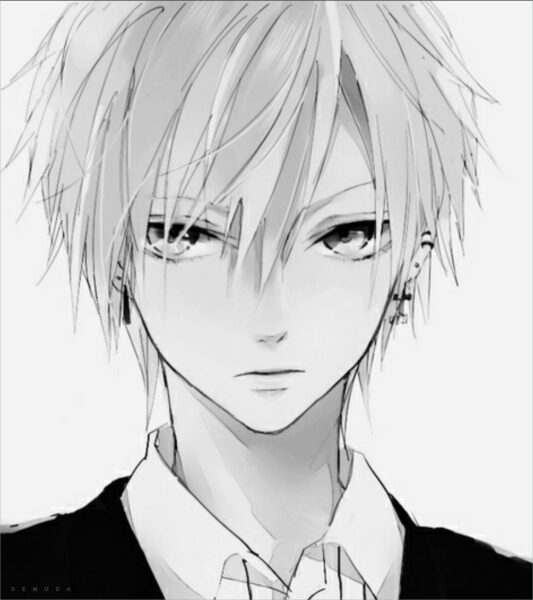 Ảnh anime trắng đen