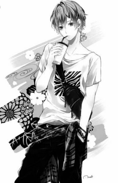 Ảnh anime trắng đen nam ngầu cool