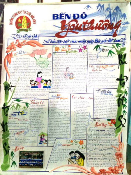 ảnh báo tường Bến đò yêu thương