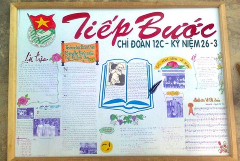 ảnh báo tường chào mừng ngày thành lập Đoàn