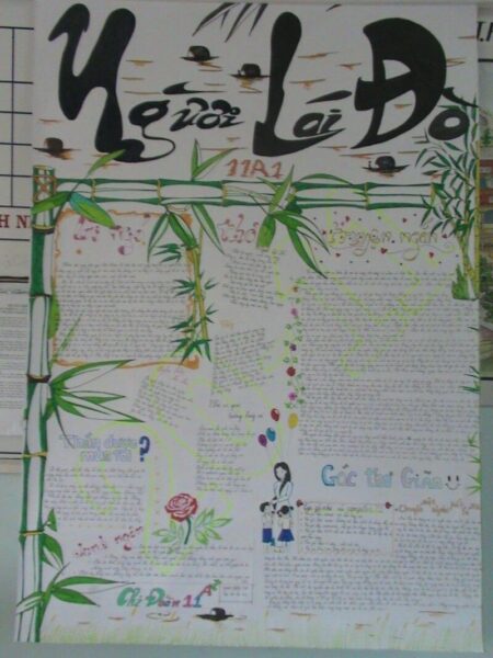 ảnh báo tường chủ đề người lái đò