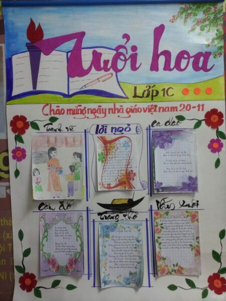 ảnh báo tường đẹp cho học sinh