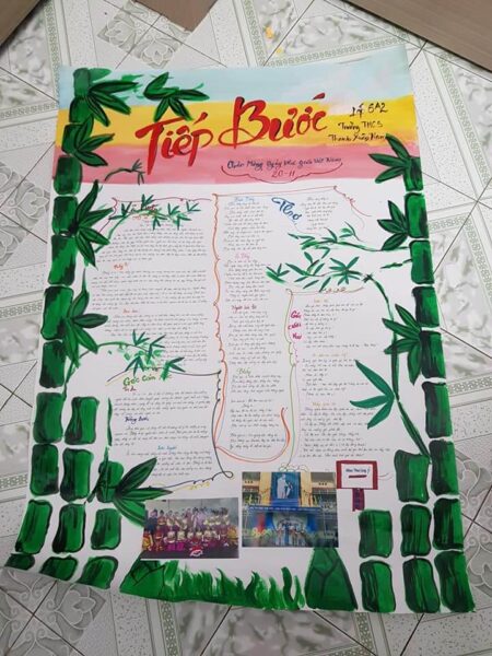 ảnh báo tường đẹp chủ đề tiếp bước