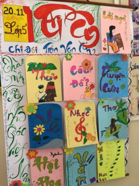 ảnh báo tường được trang trí tỉ mỉ