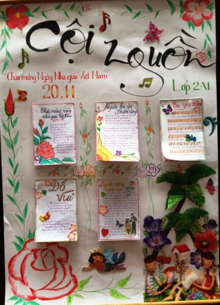 ảnh báo tường lấy chủ đề cội nguồn