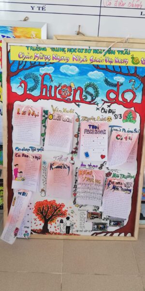 ảnh báo tường tên đề tài Phượng Đỏ