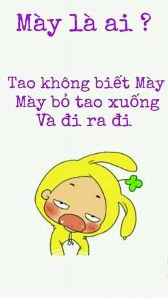 Ảnh bỏ điện thoại tao xuống bé vàng thờ ơ