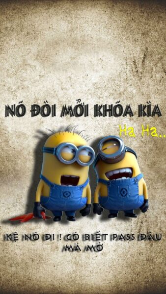 Ảnh bỏ điện thoại tao xuống hai chú Minions so cute