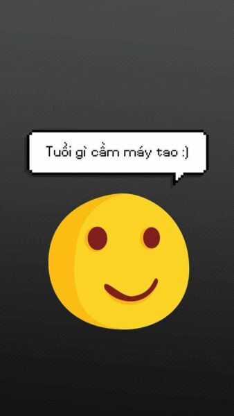 Ảnh bỏ điện thoại tao xuống icon cười