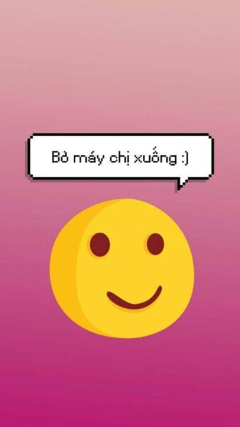 Ảnh bỏ điện thoại tao xuống icon nền hồng