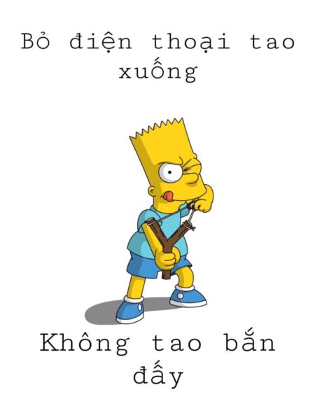 Ảnh bỏ điện thoại tao xuống nhân vật đáng yêu