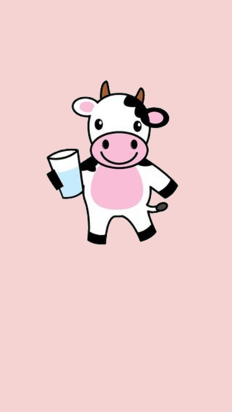 Ảnh bò sữa, ảnh bò sữa cute cầm cốc nước