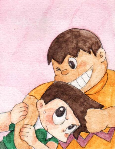 Ảnh Chaien và Xeko vẽ tranh