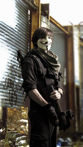 Ảnh hacker, anonymous chiến đấu
