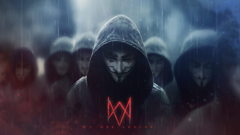 Ảnh hacker, anonymous đi dưới mưa