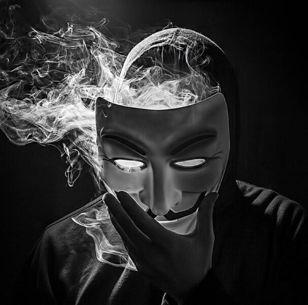 Ảnh hacker, anonymous mặt nạ khói