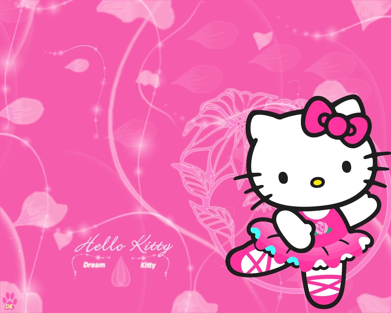 Hình ảnh Hello Kitty cute dễ thương cho máy tính điện thoại