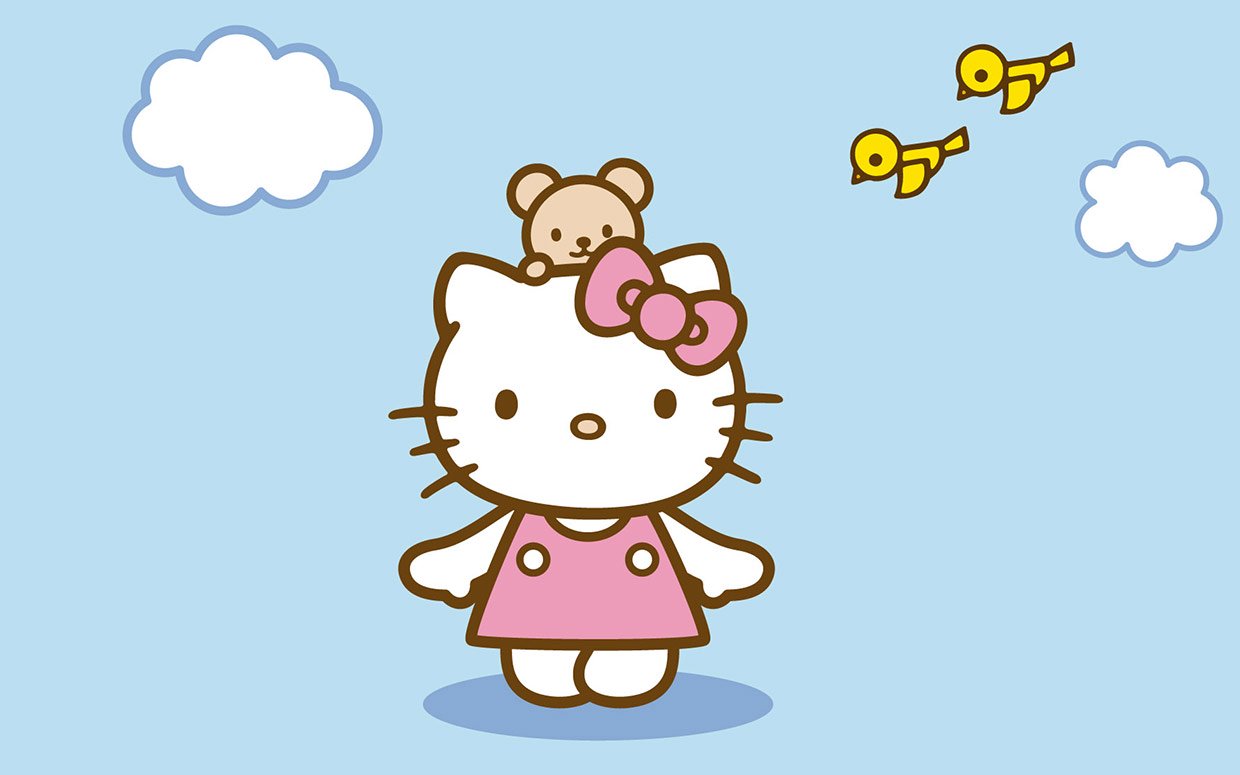 Hình ảnh mèo Hello Kitty dễ thương ai cũng mê