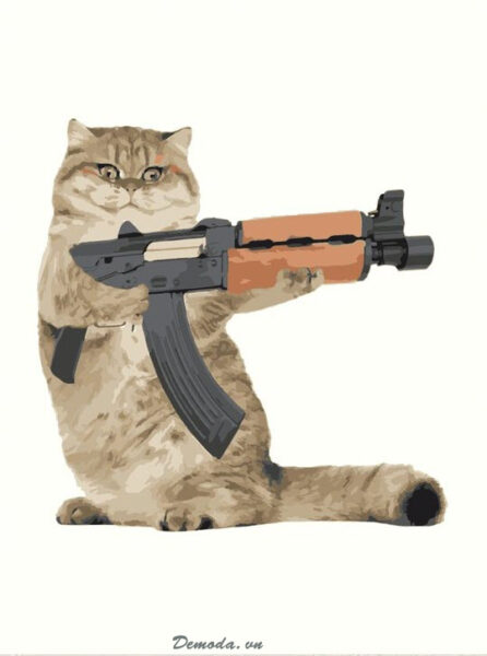 Ảnh mèo FF cầm súng