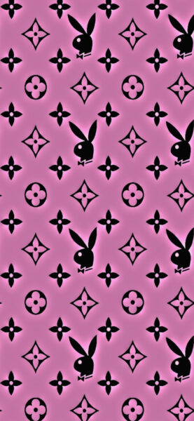 Ảnh nền Louis Vuitton hồng đen