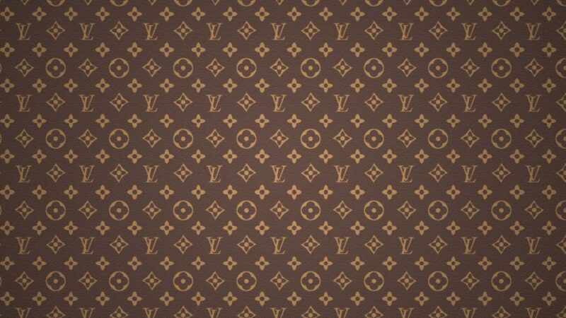 Ảnh nền Louis Vuitton nền nâu
