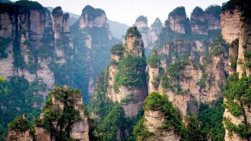 ảnh núi đẹp Tianzi của Trung Quốc