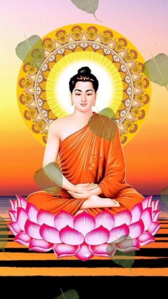 ảnh phật thích ca mâu ni cười hiền từ